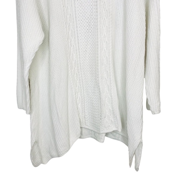 Jeanne Pierre Cable Knit Envelope Button Neck Sweater Plus Size 3X - Picture 5 of 9